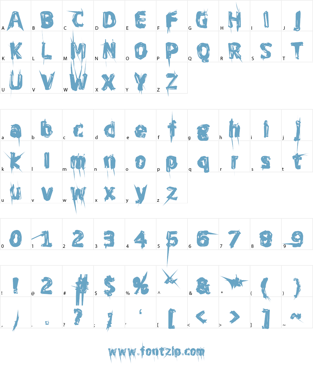 Ghost Everywhere Font Character
